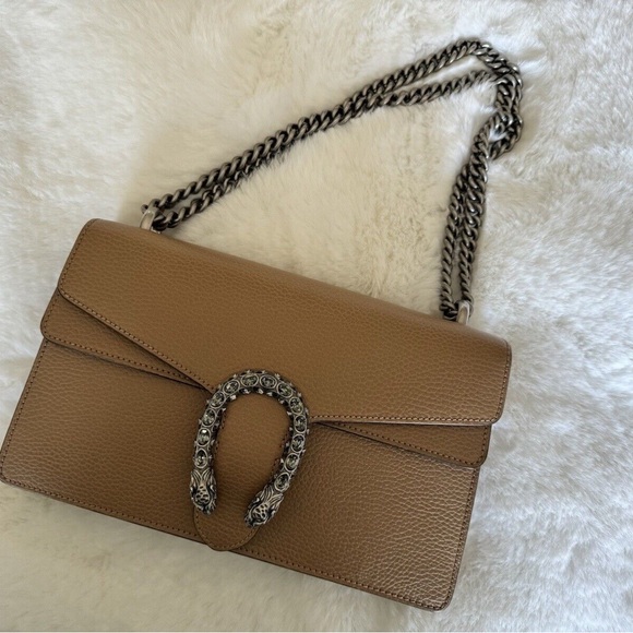 Dionysus small brown leather shoulder bag - Picture 3 of 3